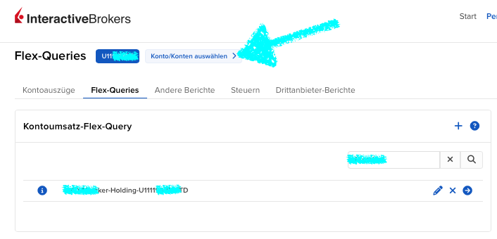 Weitere Unter-Depots zur FlexQuery hinzufügen