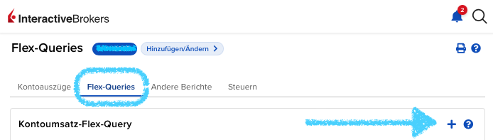 VICTAR Flex Query anlegen
