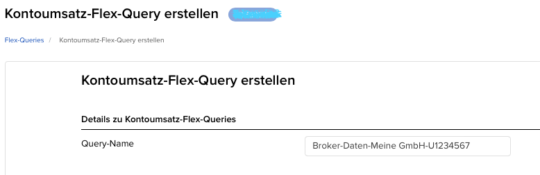 VICTAR FlexQuery Name